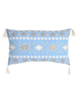 Almofada DKD Home Decor 60 x 15 x 35 cm Azul Branco