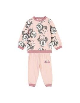 Fato de Treino Infantil Minnie Mouse Cor de Rosa Ocre