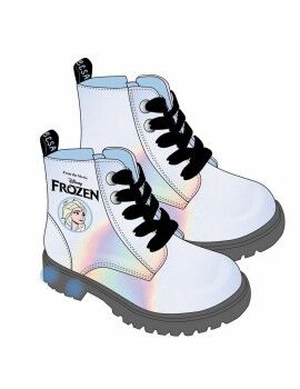 Botas Casual Infantiles Frozen Azul Luces LED