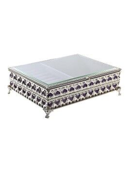 Caja-Joyero DKD Home Decor Cristal Metal (24 x 18 x 7 cm)