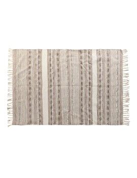 Alfombra DKD Home Decor Flecos Boho Poliéster Algodón (120 x 180 cm)