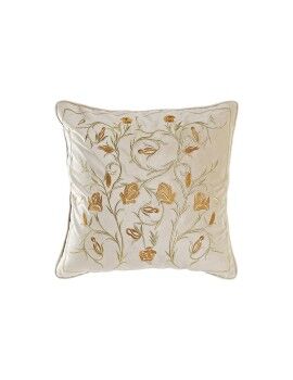 Almofada DKD Home Decor Dourado 45 x 10 x 45 cm Bloemen