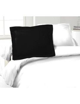 Funda de almohada Lovely Home 100 % algodón Negro 50 x 70 cm