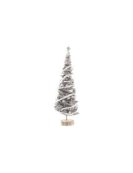 Árvore de Natal DKD Home Decor Natural Bétula Nevado 34 x 34 x 102 cm