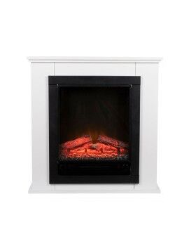 Chaminé Elétrica Decorativa de Parede Classic Fire Geneva Preto/Branco 1800 W 70 x 22 x 71 cm