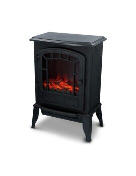 Chaminé Elétrica Decorativa de Parede Classic Fire Torino Preto 2000 W 56,5 x 24 x 38 cm