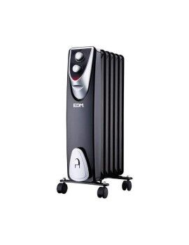 Radiador EDM Black Edition Negro/Gris 1000 W