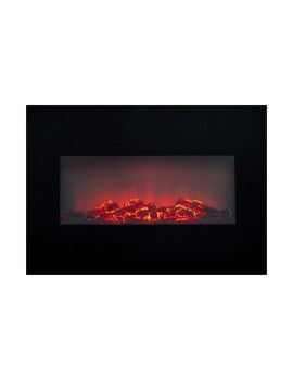 Chaminé Elétrica Decorativa de Parede Classic Fire Memphis Preto 1800 W 66 x 13 x 46 cm