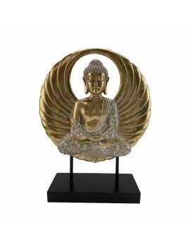 Figura Decorativa DKD Home Decor 25 x 8 x 33 cm Negro Dorado Buda Oriental