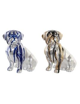 Figura Decorativa DKD Home Decor Perro 19 x 11,5 x 18,5 cm (2 Unidades)