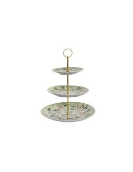 Fruteira DKD Home Decor Verde Bege Metal Porcelana Tradicional 27 x 27 x 34 cm