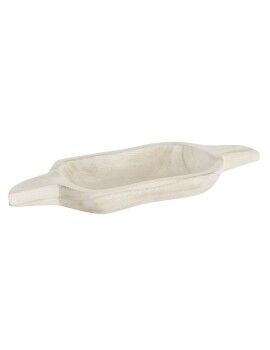 bandeja de aperitivos DKD Home Decor Marrom claro Natural Tropical 38 x 15 x 4 cm