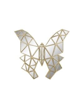 Figura Decorativa DKD Home Decor 29,5 x 4 x 28,5 cm Dorado Mariposa