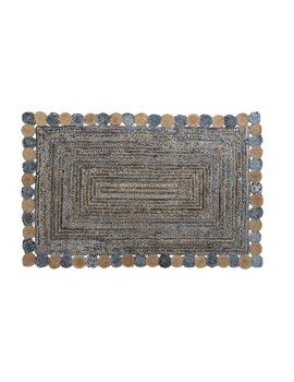 Alfombra DKD Home Decor 2100 gsm Algodón Jute (120 x 180 x 1 cm)