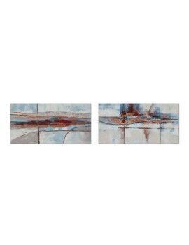 Pintura DKD Home Decor 140 x 2,8 x 70 cm Abstrato Moderno (2 Unidades)