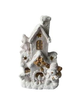 Adorno Navideño DKD Home Decor Casa Blanco Nevado 32 x 21 x 52 cm