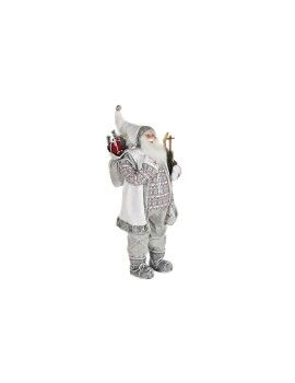 Adorno Navideño DKD Home Decor Papá Noel Gris PVC Madera 60 x 50 x 124 cm