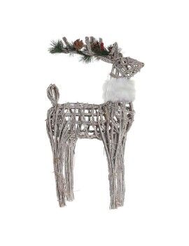 Adorno Navideño DKD Home Decor Blanco Reno 33 x 14 x 60 cm