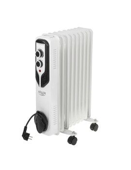 Radiador de Óleo Adler AD 7816 Branco Preto 2000 W