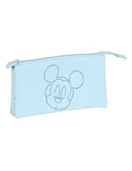 Portatodo Triple Mickey Mouse Clubhouse Baby Azul claro (22 x 12 x 3 cm)