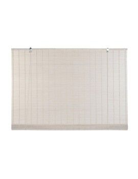 Estor Enrollable DKD Home Decor Barnizado Blanco Bambú 120 x 2 x 230 cm