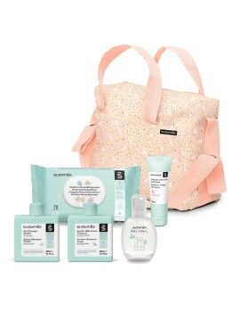 Conjunto de Presente para Bebé Suavinex Bolsa Coral (6 Peças)