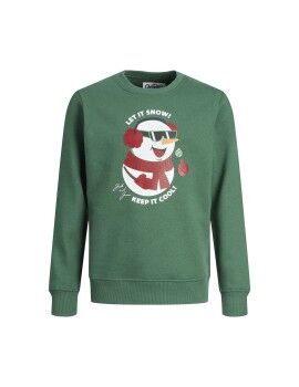 Sudadera sin Capucha Niño Jack & Jones 12222091 Verde