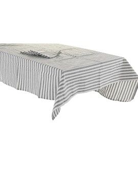 Toalha e guardanapos DKD Home Decor 150 x 150 x 0,5 cm Cinzento Branco Verde