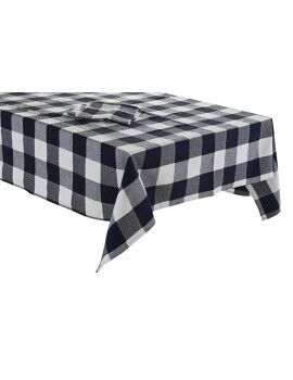 Toalha e guardanapos DKD Home Decor 250 x 150 x 0,5 cm Azul Branco