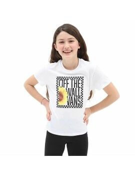 Camiseta de Manga Corta Infantil Vans Sunlit Crew Blanco