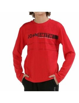 Camiseta de Manga Larga Infantil John Smith Bordo Rojo