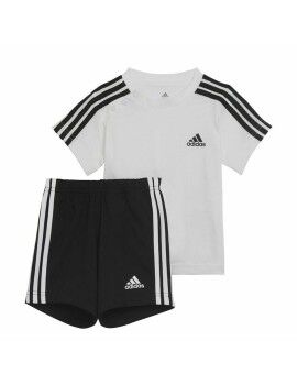 Conjunto Deportivo para Bebé Adidas Three Stripes Negro Blanco