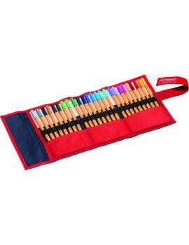 Conjunto de Canetas de Feltro Stabilo Point 88 Red Rollerset Multicolor