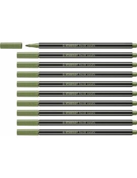 Rotuladores Stabilo Pen 68 metallic Leaf Verde (10 Piezas)