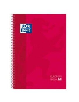 Cuaderno Oxford European Book Rojo A4 5 Piezas