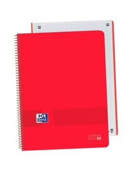 Cuaderno Oxford Live&Go Rojo A4 5 Piezas