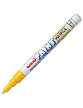 Rotulador permanente Uni-Ball Paint PX-21L Amarillo 12 Piezas