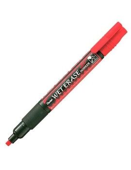 Rotuladores de tiza líquida Pentel Wet Erase Rojo (12 Piezas)