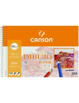 Bloc de dibujo Canson Basik Con recuadro Microperforado 130 g/m²