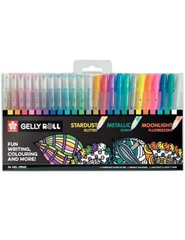 Set de Bolígrafos Talens Sakura Gelly Roll Mixed 24 Piezas