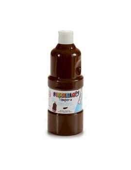 Têmperas Castanho 400 ml (6 Unidades)