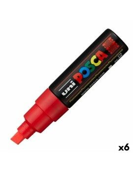 Rotuladores POSCA PC-8K Rojo (6 Unidades)