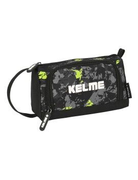 Bolsa Escolar Kelme Jungle Preto Cinzento Lima 20 x 11 x 8.5 cm