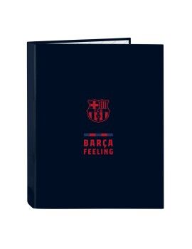 Carpeta de anillas F.C. Barcelona Azul marino A4 (26.5 x 33 x 4 cm)