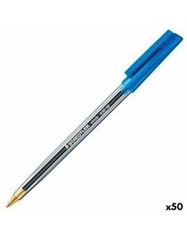 Bolígrafo Staedtler Stick 430 Azul (50 Unidades)