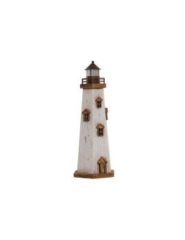 Figura Decorativa DKD Home Decor Natural Branco Marinheiro Farol (16 x 14 x 41 cm)