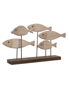 Figura Decorativa DKD Home Decor 51 x 8 x 27 cm Acabamento envelhecido Marrom claro Espirais