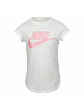 Camiseta de Manga Corta Infantil Nike  Futura SS Blanco