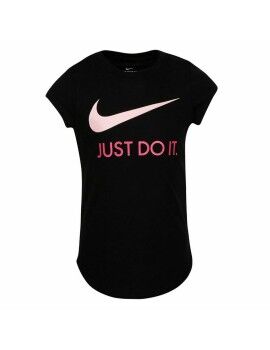 Camiseta de Manga Corta Infantil Nike  Swoosh JDI Negro