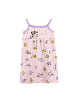 Vestido Minnie Mouse Cor de Rosa Rosa Claro